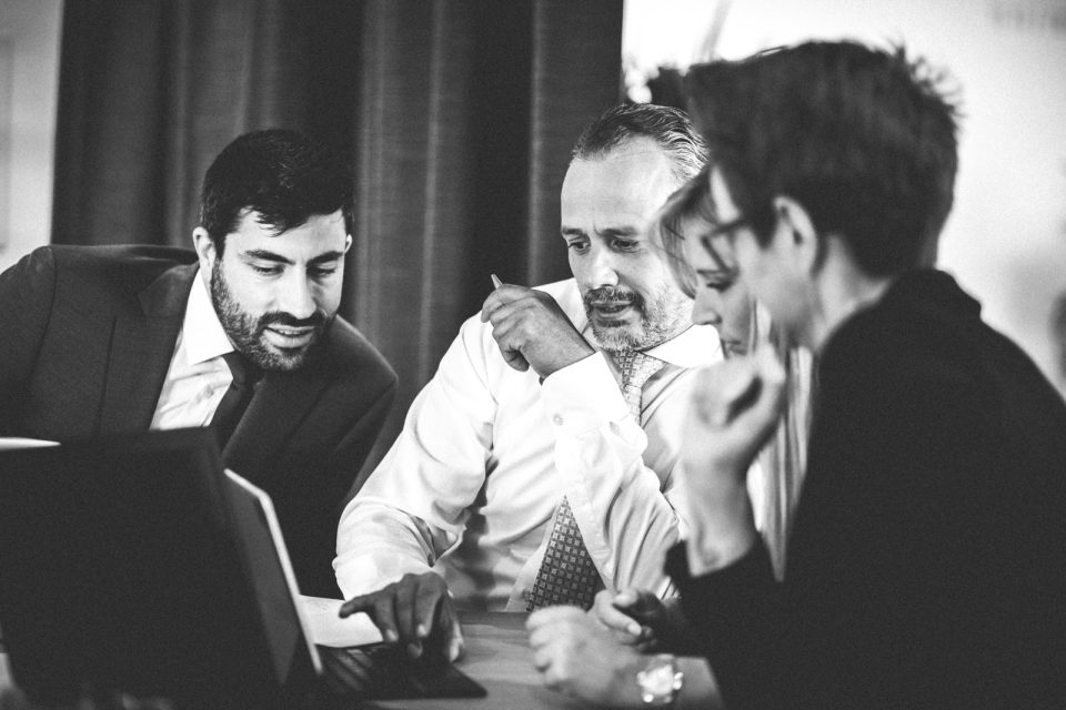 Teamfotos bei der Arbeit